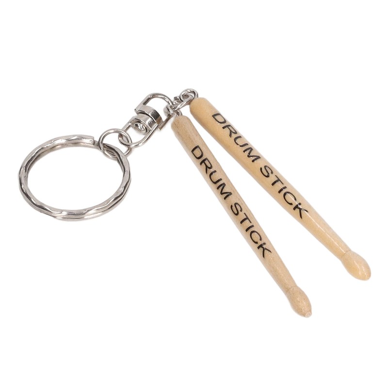 Mini Drum Sticks Keychain Wooden Decoration Accessory Percussion 2 Drumstick