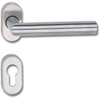 Marc Hesi Stainless Steel Door Handle on Oval Rose Ganitur