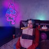 Whfobfe Snake Neon Sign Led Neon Light Neon Signs for