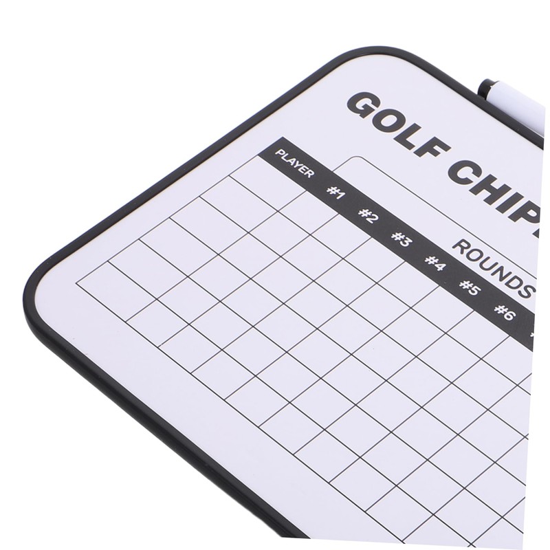 Kisangel Golf Scoreboard Erasable Plastic Clip Double-Sided Writing Board Golf
