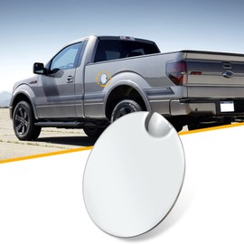 Jaronx Compatible With Ford F150 Gas Cap Cover Replacement 2009 2010 2011 2012 2013 2014, Chrome Fuel Door Cover for F150 9L3Z-99405A26-AA, Fuel Tank Filler Cap For Ford F150 Gas Door Cover