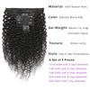 Luovce Clip in Hair Extensions Real Human Hair Kinky Curly