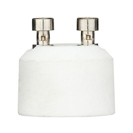 (GU10 to MR16) - GU10 Bayonet Base Socket to Mini Bi-Pin MR16 GU5.3 G4 Socket Base Adapter Converter For LED CFL Halogen Lights (12 Pack)