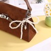 Pearl Keychains for Women, Cute Bow Keychain Pearl Bow Keychain