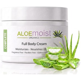 Moisturizer Cream for Face and Body with Organic Aloe Vera, Retinol, Vitamin C, E, Green Tea, Kukui Nut Oil, Grape Seed Oil, Shea Butter Ãâ'¬" For Eczema, Psoriasis, Sensitive, Dry & Itchy Skin