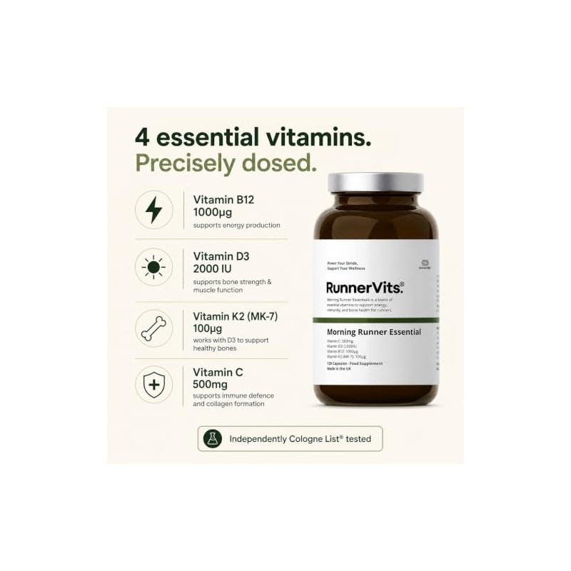 Morning Runner Essential Supplement, 120 Capsules