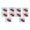 Ruz 20 Lapiceras Escolares Metálicas Rectangulares Hot Wheels
