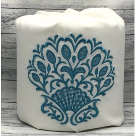 BeachcraftersEMB Sea Scallop Floral Embroidered Decorative Toilet Paper Cover Wrap-Bathroom Decor
