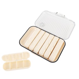 Pomya Weekly Medication Organizer, Secure Closure 7 Day Medication Box for Travel (28 Grid)