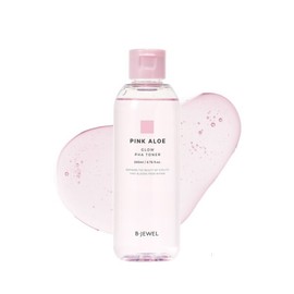 Pink aloe organic hypoallergenic glow wave keratin skin toner 200ml / 핑크알로에 유기농 저자극 글로우 파하 각질 제거 스킨 토너 200ml