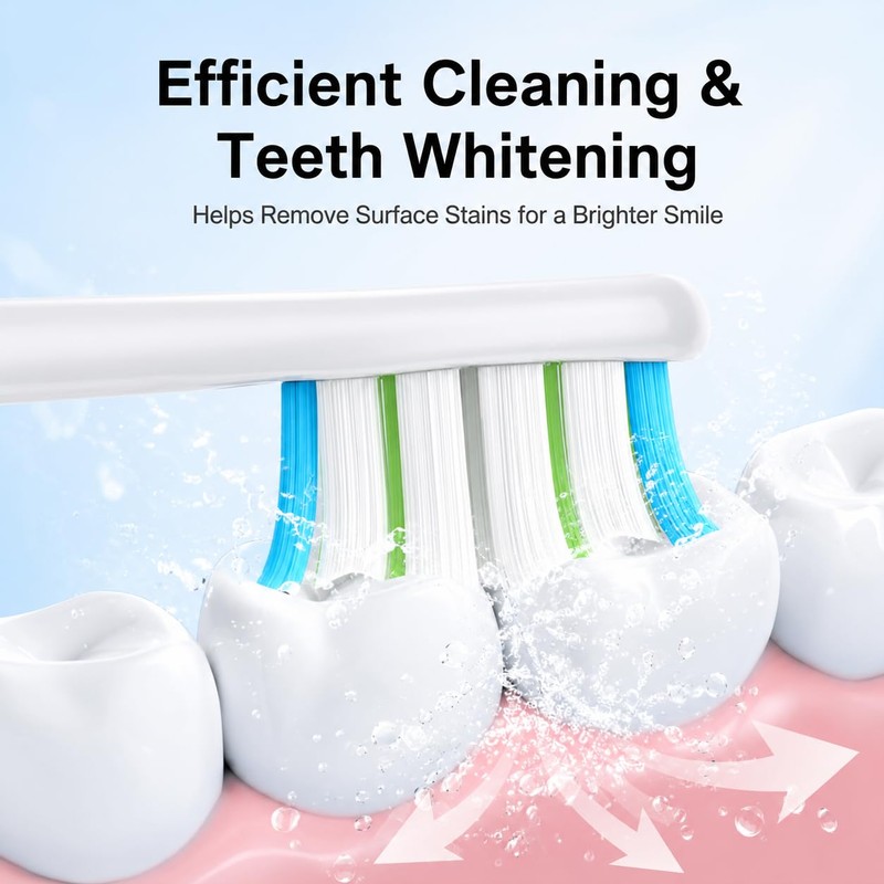Replacement Heads Compatible with Auraglow Sonus Electric Toothbrush,for Auraglow Electric