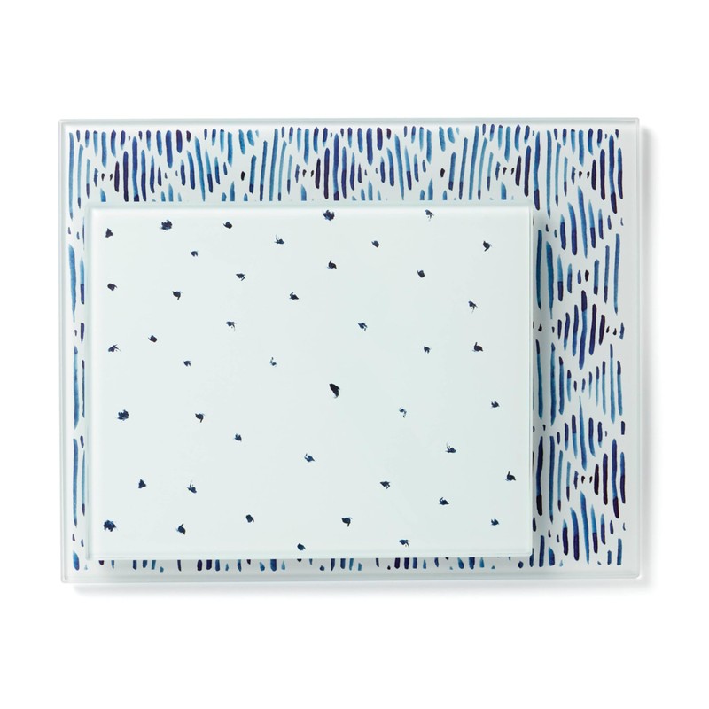 Lenox Blue Bay 2-Piece Glass Cutting Board Set, 1 Count,