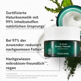 M. Asam Beauty Naturals Day Cream (50 ml) - Reduces Wrinkles & Moisture Loss with Marine Raw Materials & Organic Argan Oil, Certified Natural Cosmetics in Sustainable Packaging, Vegan Face Cream