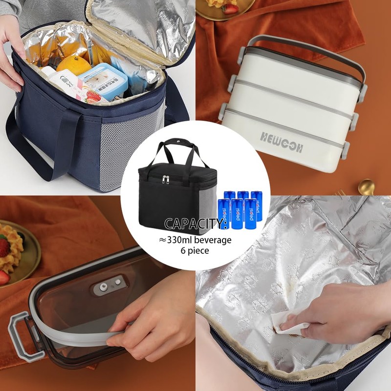 HEWOOH Large Bento Box Adult Lunch Box (74 Oz Large