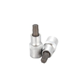 TEMO 4 pc Torx Plus 50IP 2 inch (50mm) Long Bit Socket 1/2 inch (12.7mm) Square Drive Auto Repair Impact Ready Tool