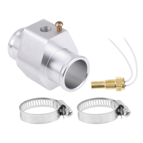 ACROPIX 12V/24V Universal Water Temp Sensor Kit, 1/8"NPT 1.02" Silver
