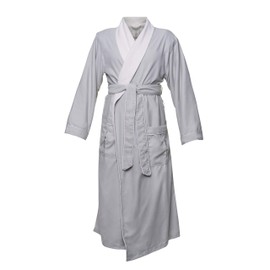 CHADSWORTH & HAIG Microfiber Plush Bath Robe with Minx Lining. Luxury Spa & Hotel Robe for Women & Men SAGE M