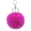 Sqzrpomddy Keychain Key Holder Cute Fluffy Key Ring Bag Dangle