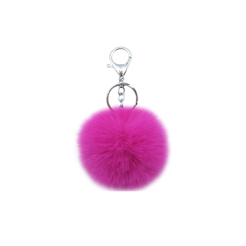 Sqzrpomddy Keychain Key Holder Cute Fluffy Key Ring Bag Dangle