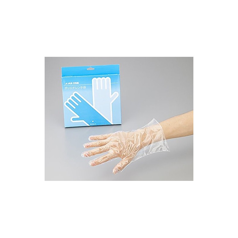 As One Polyethylene Gloves, Thin, L, Pack of 100, Economy