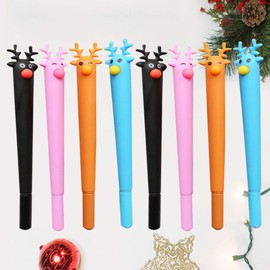 Christmas Deer Animal Gel Pen Cute Stationery 8pcs Picture 3