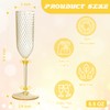 XUWAIDSGN 24 Pack Pink Detachable 2 piece Champagne Flutes 5.5