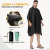 RUAKIVA Impermeables para Lluvia,Poncho Impermeable,3 En 1 Poncho Lluvia,Material Ripstop,Poncho