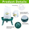 ZenxyHoC Chick Feeder and Waterer Kit, 1L Chick Feeder and