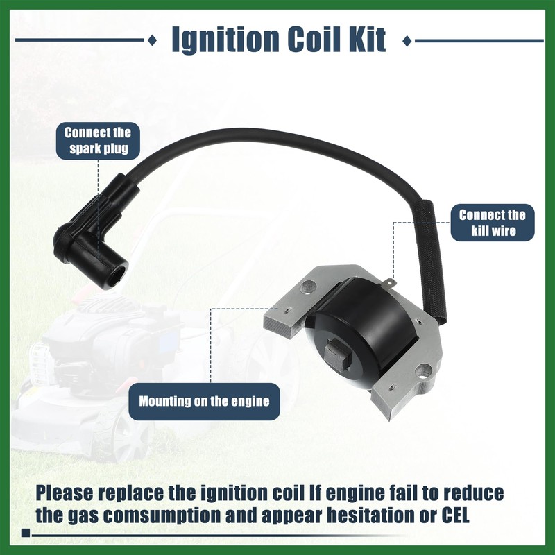 Motoforti 2 Pcs Ignition Coil 21171-7001 21171-7034 for Kawasaki FH381V