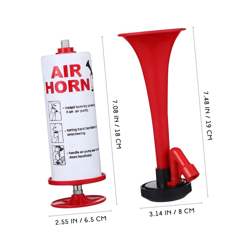 STOBAZA Handheld Air Horn Loud Noise Maker Ergonomic Pump for