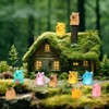 GSrenyu 36pcs Mini Resin Animals, Capybara Tiny Animal Resin Figurines,