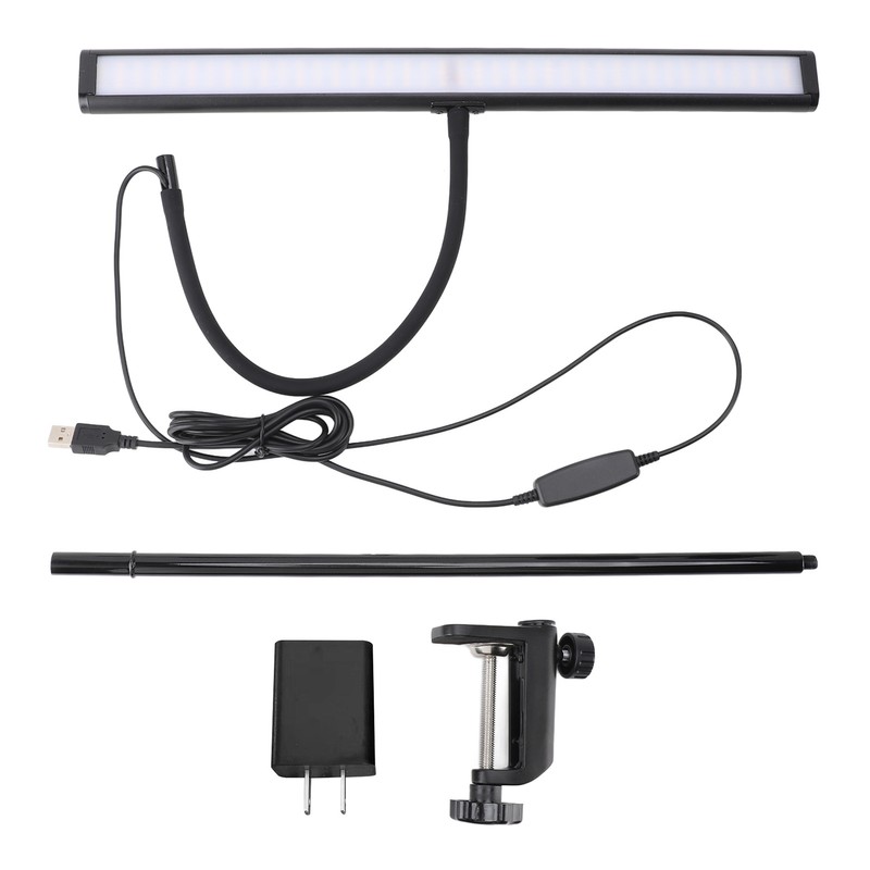 Clamp Desk Lamp Eye Caring Dimmable 3 Color Temp Adjustable
