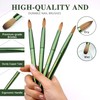 100% Kolinsky Hair Acrylic Nail Brush, Flat Shape with Cap,