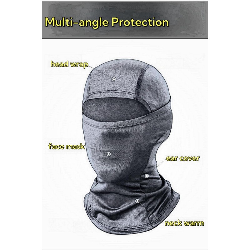 LLmoway Balaclava Under Helmet Breathable Face Mask UV Protection Lightweight