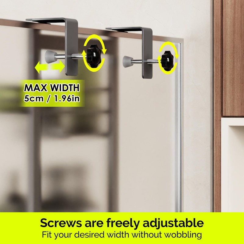 Orimade Over the Door Shower Caddy Adjustable 3 Tier Dark