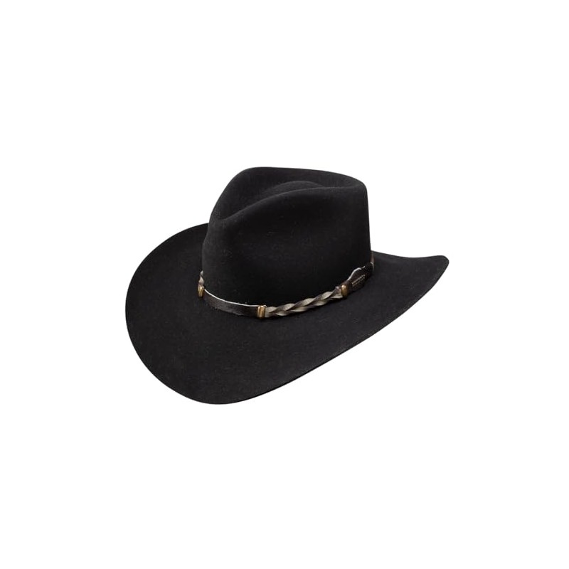 Stetson Black Drifter 4X Felt Hat SBDFTR-1634-07, Black, 7 5/8