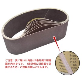 ASENVER Polishing Belt Replacement Sander 3.9 inches (100 mm) Width 36.2 inches (915 mm) Grain Size 40# - 600# Paper, 10 Sheets Per Pack (#400)