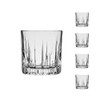 Ocean by Anchor Hocking Traze Present Rocks Glasses (4-Pieces), 12-ounce,