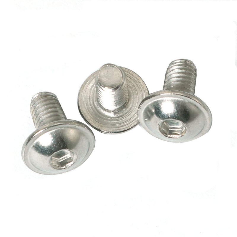 PZRT 25pcs Stainless Steel 304 Round Head Screws Hexagon HEX