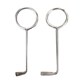 Pack of 2 Universal Keys for Room Doors, Deadlock Key, Universal, Professional Deadlock Key, Made of Stainless Steel, Suitable for Opening Door Locks
