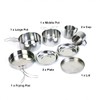 AIMALL 8PC Stainless Steel Camping Cookware Set, Lightweight & Durable