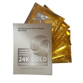 Collagen Gold Under Eye Mask Luxury Skin care Product 6 Pairs Gold, Anti-wrinkle eye care, Reduce Dark Circles & Puffy Eyes Vegan Cruelty-Free product
