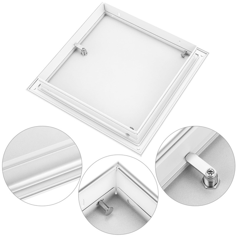 QWORK 10" x 10" Flush Access Door, Aluminum Alloy Access