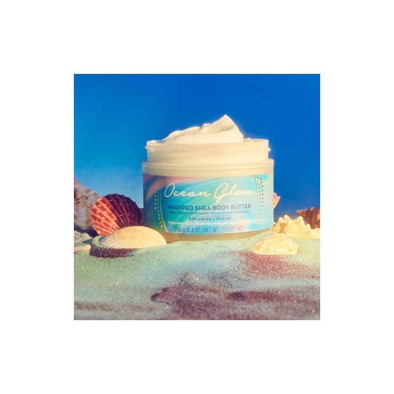 TREE HUT, Whipped Body Butter Ocean Glow, Manteca Corporal Hidratante,