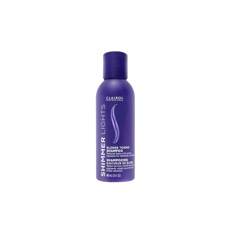 Clairol Shimmer Lights Shampoo Conditioner 2 Ounce (59ml) Travel Size