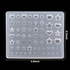 3D Nail Molds Heart, Stars, Starburst Nails Charms Design, Silicone