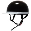 B&B BB-300 Motorcycle Helmet, White Brim, Half Cap, SG Mark