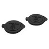 X AUTOHAUX 2pcs Black Plastic Auto Windshield Wiper Washer Bottle