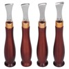 4pcs Leather Edgers Sharp Professional Trimming Working Kit with Wooden
