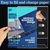 StyEdEk 8.5x11 Inch Acrylic Sign Holder Clear Plastic Table Paper